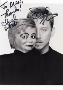 David Strassman Chuck Wood Ventriloquist Hand Signed Photo