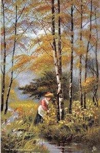 The Mid Wood Shade Poet James Thomson Silver Birches Series Tuck postcard