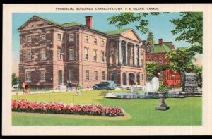 Prince Edward Island CHARLOTTETOWN Provincial Buildings Valentine White Border