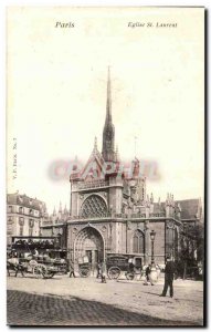 Old Postcard Paris St Lawrence Church