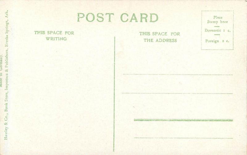 c1910 Chromograph Postcard; White River Valley Ferry, Eureka Springs AR Carroll