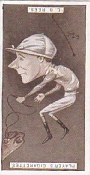 Player Vintage Cigarette Card Racing Caricatures 1925 No 31 L B Rees