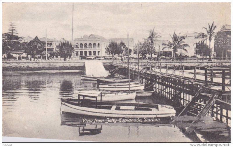 Boats, View From Jetty Esplanade, Durban, South Africa, 1900-1910s