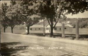 Bingham ME Maplewood Springs Camps Real Photo Postcard