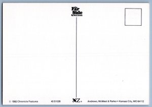1982 FAT WOMAN CANDY STORE PARKING METER GARY LARSEN FAR SIDE VINTAGE POSTCARD