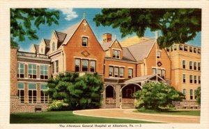 Allentown General Hospital, Allentown, Pennsylvania, Colorcraft, The Postcard