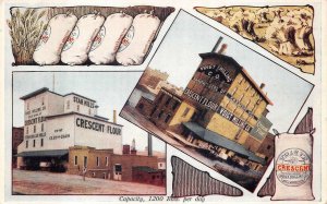 CRESCENT FLOUR VOIGT MILLING COMPANY GRAND RAPIDS MICHIGAN POSTCARD (c. 1910)