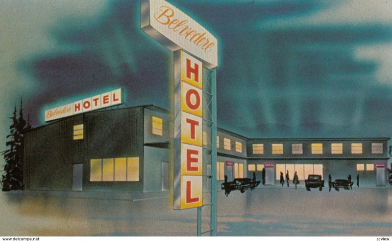 WATSON LAKE, Yukon, Canada, 40-60s; Nugget Restaurant Ltd., Belvedere Hotel