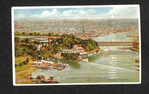 Philadelphia PA Birdseye View Fairmont Park H-T-L Postcard