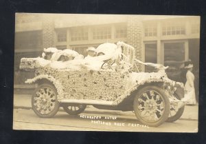 RPPC PORTLAND OREGON ROSE FESTIVAL PARADE CAR VINTAGE REAL PHOTO POSTCARD