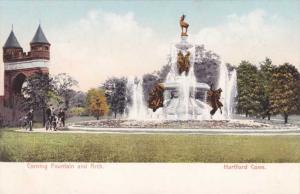 The Arch and Corning Fountain - Hartford CT, Connecticut - UDB