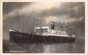 SS President Harding American President Line Ship Paper on back 