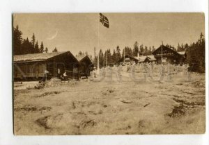 3126580 NORWAY Frognerseteren FLAG Vintage postcard