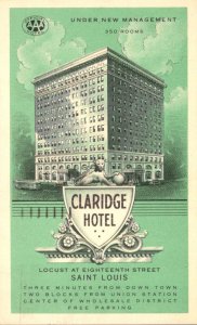 Missouri St Louis The Claridge Hotel 1943