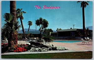 Vtg Palm Desert California CA The Sandpiper Apartments 1960s View Old Postcard