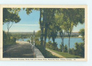 Unused 1930's PARK SCENE Ottawa Ontario ON H2818
