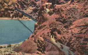 Vintage Postcard Foot Kaibab Trail Bridge Across The River Grand Canyon Arizona