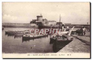 Old Postcard Saint Jean de Luz Socoa Fort Boat