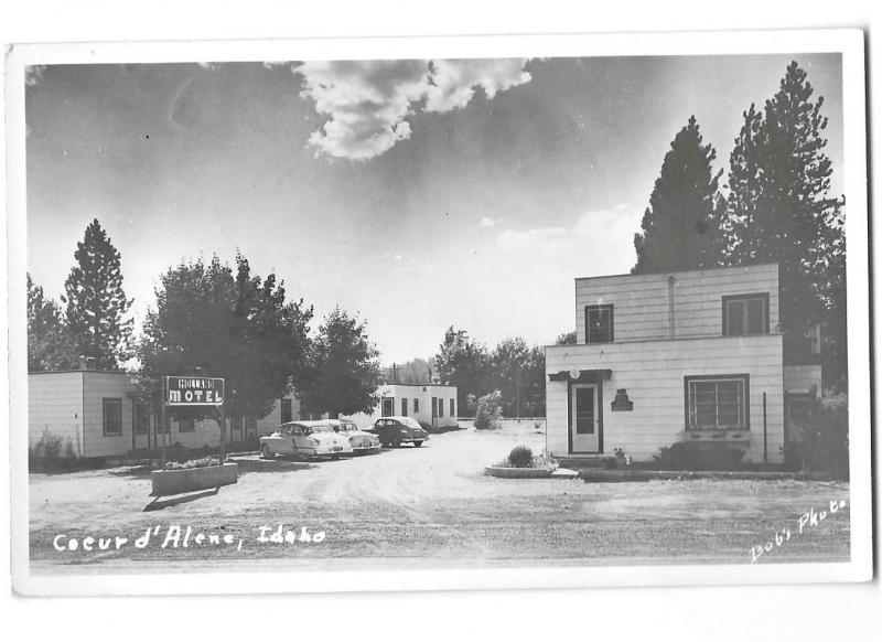 Holland Motel Coeur d' Alene Idaho Real Photo Bob's Photo