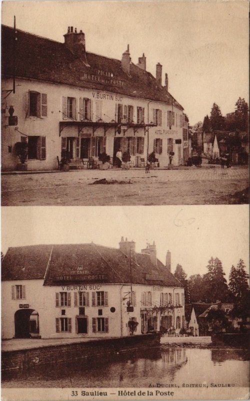 CPA SAULIEU - Hotel de la Poste (115893)