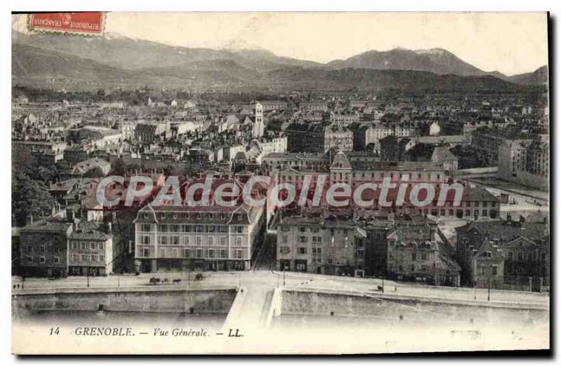 Old Postcard Grenoble Vue Generale