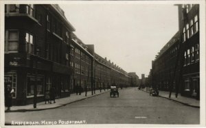 CPA AK Real photo - AMSTERDAM - Marco Polo Straat NETHERLANDS (713914)