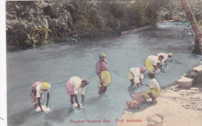 Jamaica Port Antonio Washer Women Wash Day