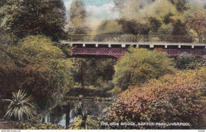 LIVERPOOL, Lancashire, England, PU-1920; Sefton Park, The Iron Bridge
