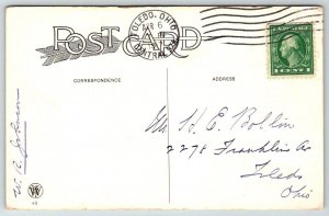 Easter Greetings  Toledo  Ohio Cancel  Postcard  1917