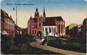 Slovakia Kosice Kassa Erzsébet Szekesegyhaz, Košice Vintage Postcard C192