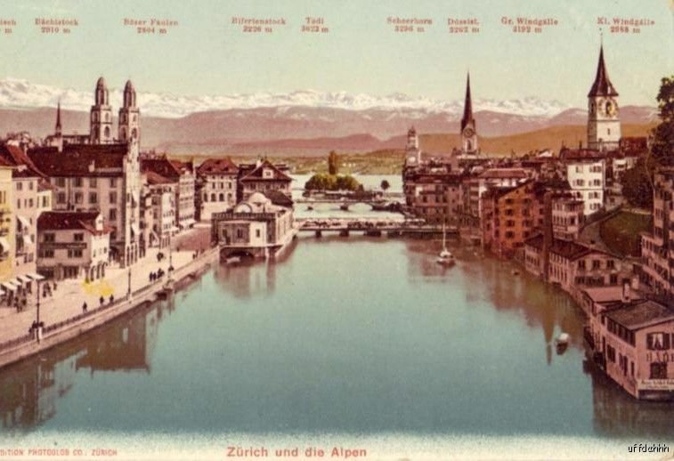 SWITZERLAND ZURICH UND DIE ALPEN