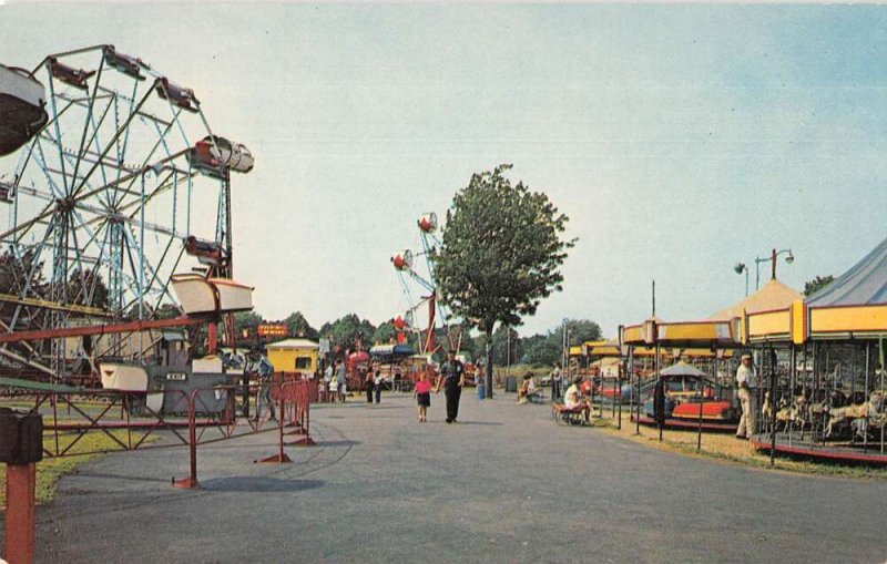 New London Connecticut Ocean Beach Park Ferris Wheel Vintage Postcard AA16352