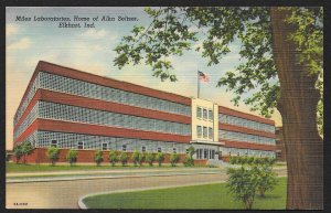 Miles Laboratories Home of Alka Seltzer Elkart Indiana Unused c1939