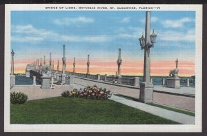Florida St. Augustine - The new Bridge of Lions, Matanzas River - LINEN