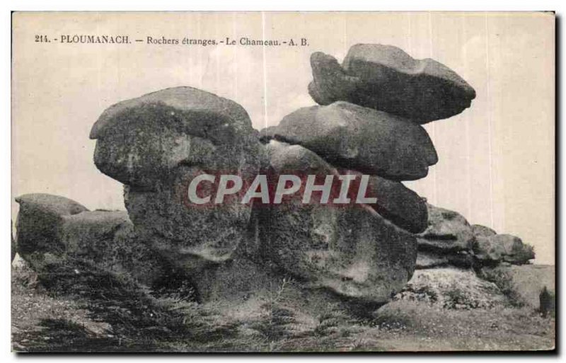 Old Postcard Ploumanac pm Rocks strange Camel