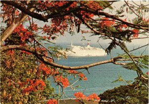 CPM Paquebot dans la baie de Fort de France MARTINIQUE (872184)