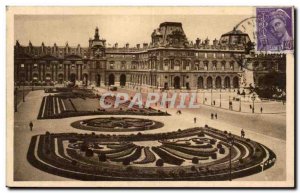 Old Postcard Paris Carousel Gambetta Monument Louvre