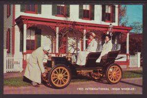 1905 International High Wheeler Postcard 