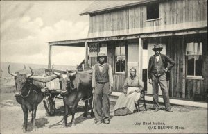 Oak Bluffs Massachusetts MA Gay Head Indians Native Americana c1910 Postcard