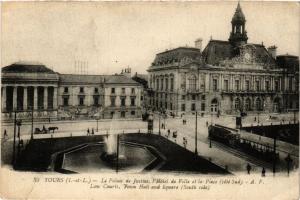 CPA TOURS - Le Palais de Justice l'Hotel de Ville et la Place (298462) 