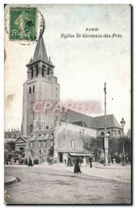 Paris - 6 - Church St Germain des Pres Old Postcard