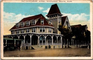 View of Nantasket Hotel, Nantasket Beach MA Vintage Postcard S53