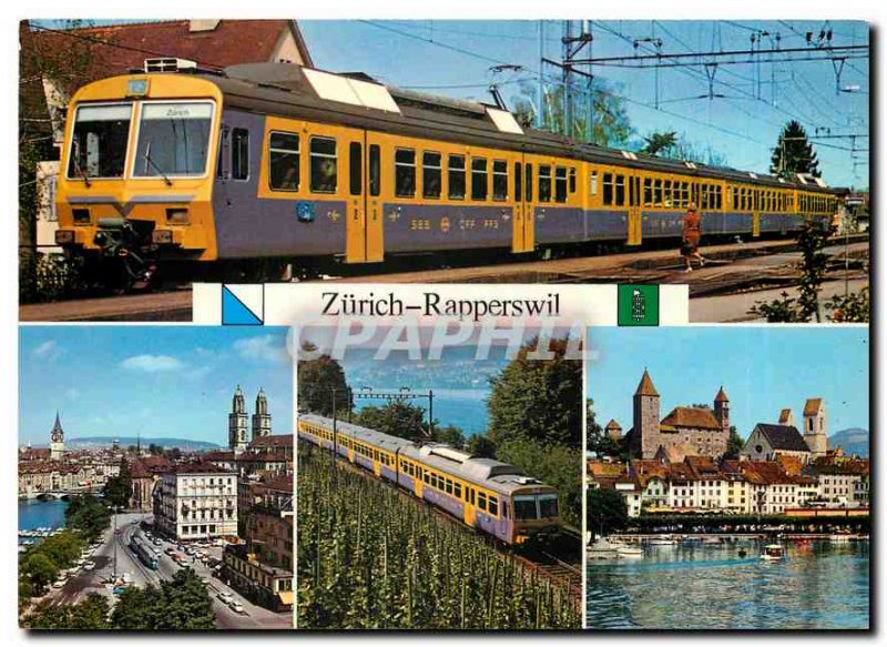 Modern Postcard Der Goldkuestenexpress der SBB auf der Fahrt zwischen Zuerich...