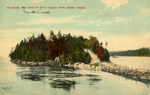 ME - Portland. End of Orr's Island from Great Island