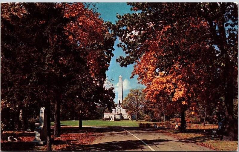 Abraham Lincolns Tomb Oak Ridge Cemetery Springfield Illinosi Chrome Postcard 