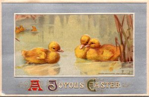 Easter Greetings With Chicks