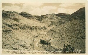 Arizona Show Low Globe Thesalt River Canyon 1952 RPPC Photo Postcard 21-14180