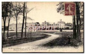 Postcard Old St Germain en Laye Lodges & # 39education House of the Legion d ...