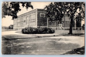 1940 Boonton New Jersey Vintage Postcard High School Exterior Building Unposted