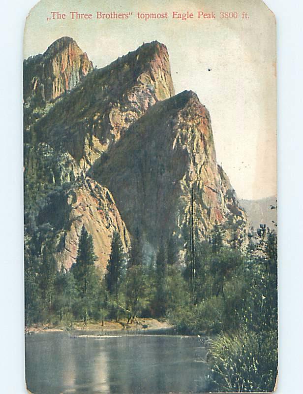 Divided-Back YOSEMITE VALLEY IN PARK Stockton & Modesto California CA hk3894